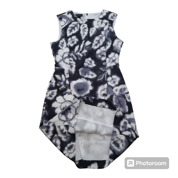 New Directions 100% Linen Floral Knee Length Dress Size 4 - Picture 5 of 11